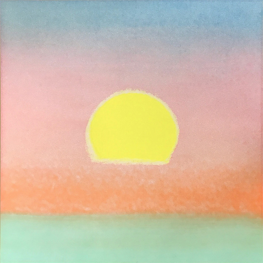 Andy WARHOL - Grabado - Sunset [Unique] (Purple/Orange/Aqua/Yellow)