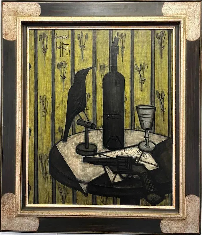 ベルナール・ビュッフェ,Nature morte au verre de vin