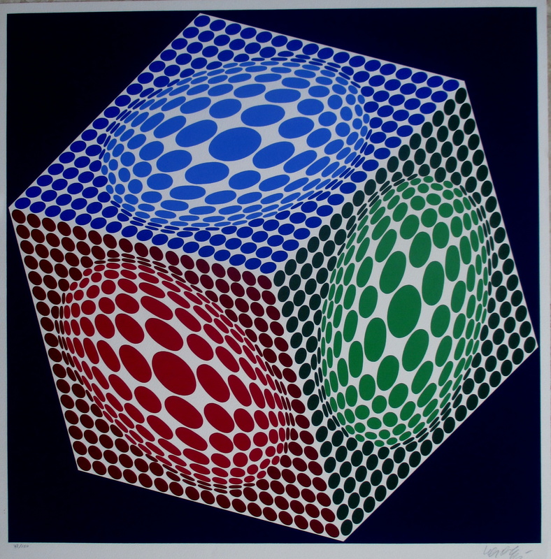 Victor VASARELY - Stampa-Multiplo - Composition 3