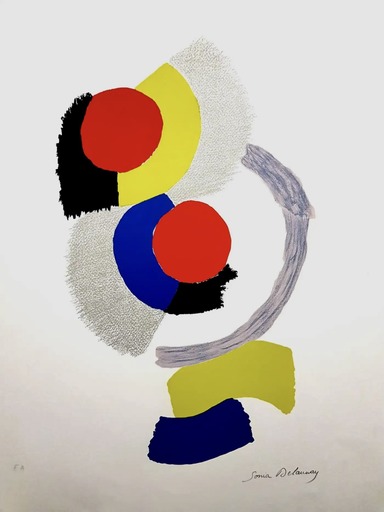 Sonia DELAUNAY - Print-Multiple - Composition, C.