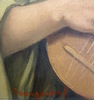 Anatola SOUNGOUROFF - Painting - La jeune fille à la mandoline 