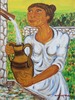 Giuseppe MIGNECO - Peinture - Donna alla fonte
