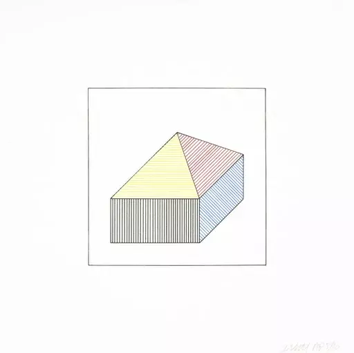 索尔·勒维特 - 版画 - Twelve Forms Derived From a Cube 41