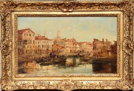 George Clarkson STANFIELD - 绘画 - View of the Campo di Marte, Venice