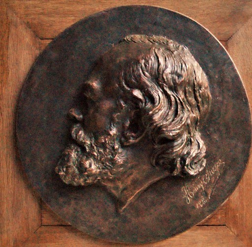 Henri SURGE - Skulptur Volumen - Profil d'homme médaille