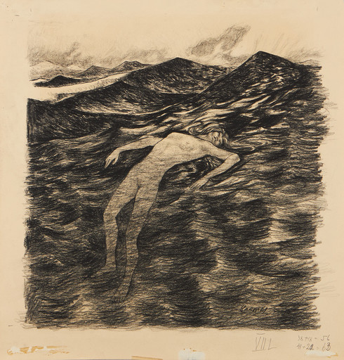 Erik HAAMER - Zeichnung Aquarell - Seitsmes lugu, Song of the shadows