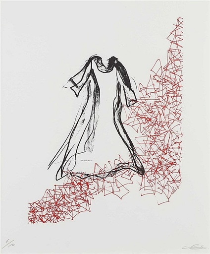 Chiharu SHIOTA - Estampe-Multiple - DRESS IN THE RED LIKE