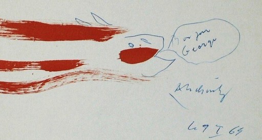 Pierre ALECHINSKY - Drawing-Watercolor - Animal fantastique