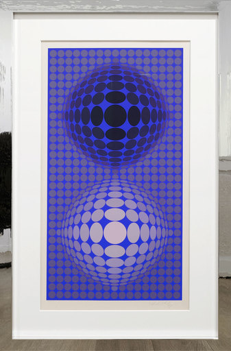 Victor VASARELY - Print-Multiple - BiVega blau