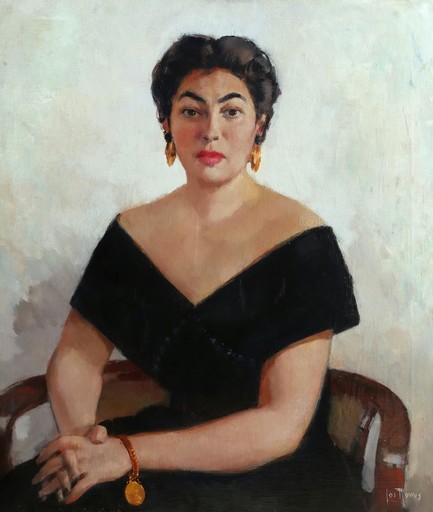 Joseph Johannes ROVERS - Pintura - Portrait d'Ava Gardner