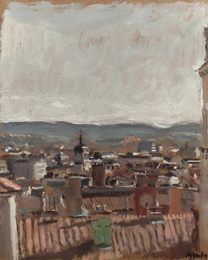 Marc DAILLY - Painting - Les toits de Lyon