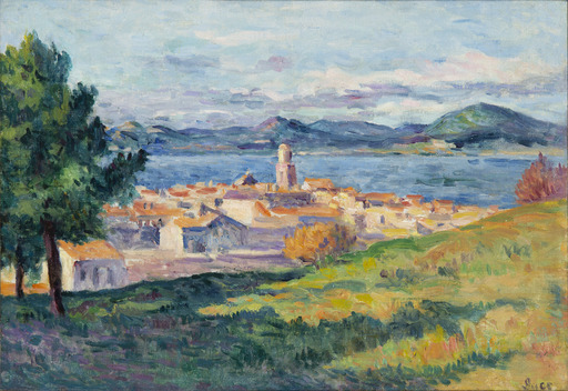 马克西米·卢斯 - 绘画 - Saint-Tropez, vu depuis la Citadelle