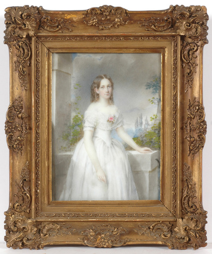Miniatur - Emanuel Thomas Peter (1799-1873)-Attrib., Portrait of a lady