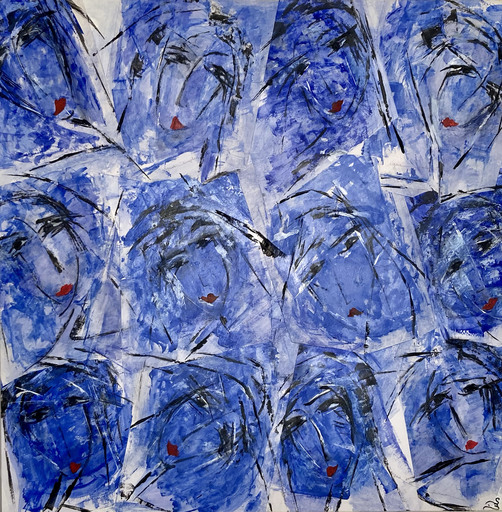 Sylvia BROTONS - Painting - Blue Indigo