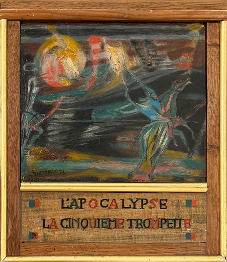 Jean BERTHOLLE - 绘画 - La cinquième trompette n°28
