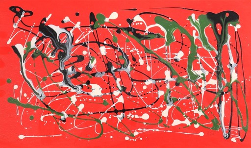 迈克尔·比德罗 - 绘画 - c.1983 Not a Pollock – From the Pollock Series