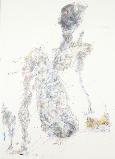 Michael ALAN - Drawing-Watercolor - The Seated Female Grace