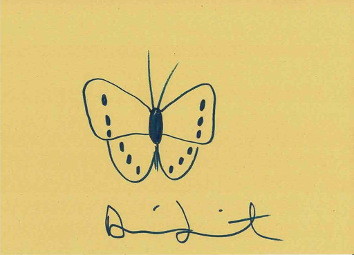 达米恩•赫斯特 - 水彩作品 - Butterfly