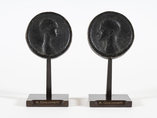 Alberto GIACOMETTI - Sculpture-Volume - Paire de médaillons