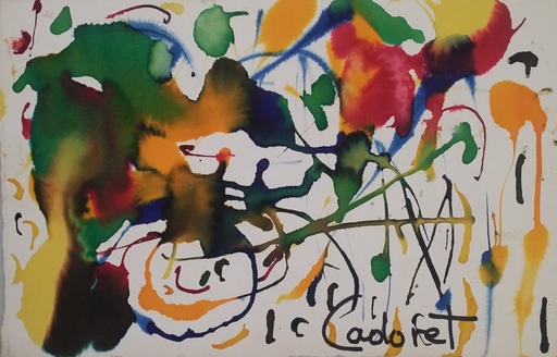Michel CADORET - Painting - Composition 