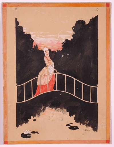 Gret KALOUS-SCHEFFER - Disegno Acquarello - "Illustration", 1920s