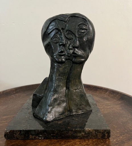 Pablo PICASSO - Skulptur Volumen - Unknown  " Three head man"