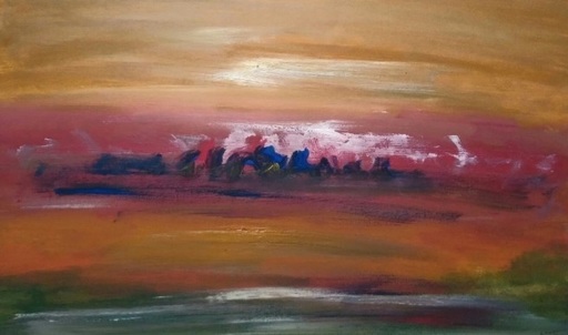 Ervin NEUHAUS - Pittura - Paysage abstrait