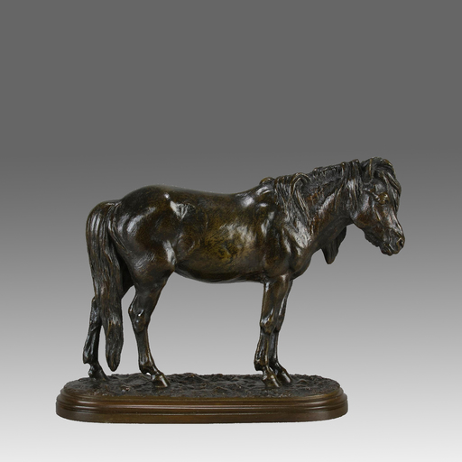 Isidore Jules BONHEUR - Skulptur Volumen - Standing Pony