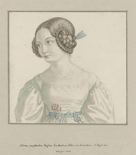 Ludwig VOGEL - Dessin-Aquarelle - Helena Cornelius.
