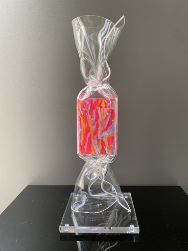 劳朗丝·冉凯勒 - 雕塑 - Wrapping Bonbon Transparent dripping nail polish