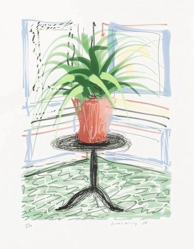David HOCKNEY - Grabado - iPad Drawing Untitled #468