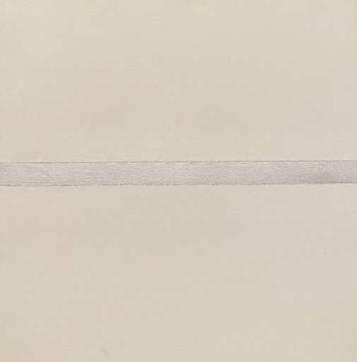 Josip VANISTA - Pittura - Silver line on a white background