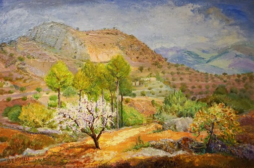 Angeles BENIMELLI - Painting - Almond Blossom
