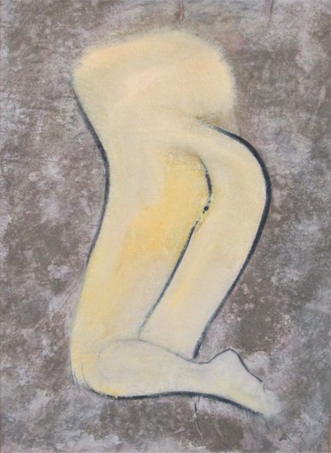Paolo AMBROSIO - Painting - L'origine du mond vue de dos
