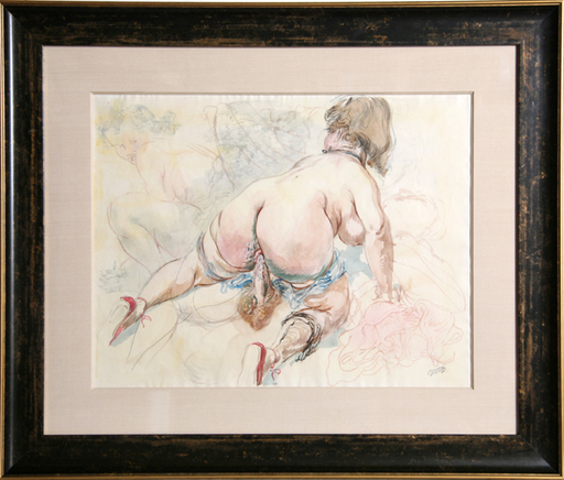 乔治·葛罗兹 - 水彩作品 - Erotic Drawing II