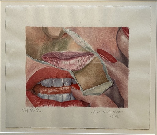 Fritz KÖTHE - Drawing-Watercolor - Illegibility titled
