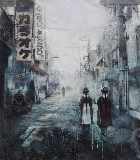 Luis  ROYO & Romulo  ROYO - Gemälde - Tokyo Calling