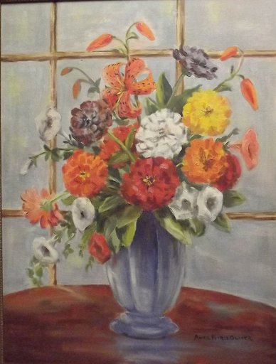 Annie OLIVER - Pintura - Summer Flowers 	      