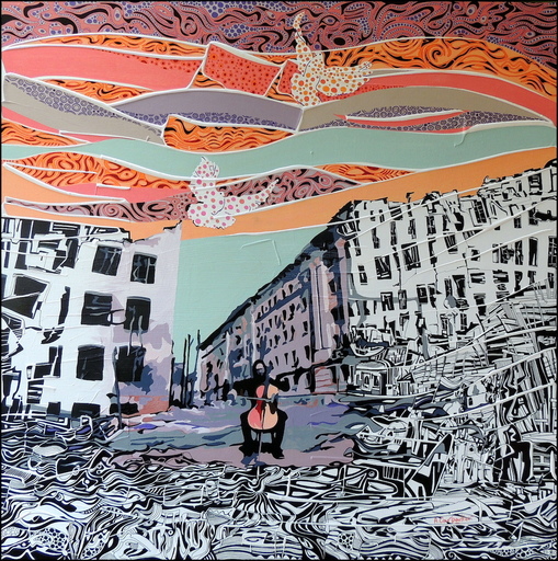 Alain CARPENTIER - Painting - Kharkiv… Devastation