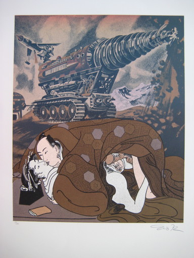 小野洋子、爱罗 - 版画 - LITHOGRAPHIE 1972 SIGNÉE CRAYON NUM100 HANDSIGNED LITHOGRAPH