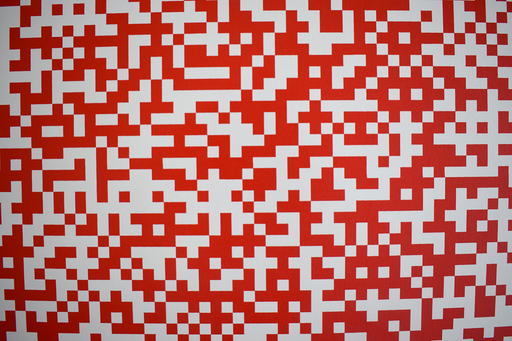 INVADER - Stampa-Multiplo - Binary Code (Red)