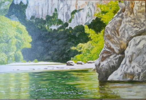 Andreas SCHOLZ - Painting - Ardèche 