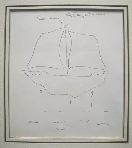 Gary STEPHAN - Zeichnung Aquarell - Floating Airborne Boat