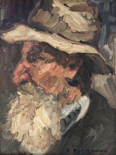 René PEYRANNE - Gemälde - Portrait