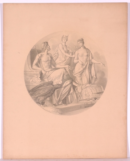 Sigmund LANDSINGER - Disegno Acquarello - "Mythological Scene", Drawing