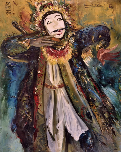 Sindudarsono SUDJOJONO - Gemälde - Panari Baris or Baris Dancer, by S. Sudjojono