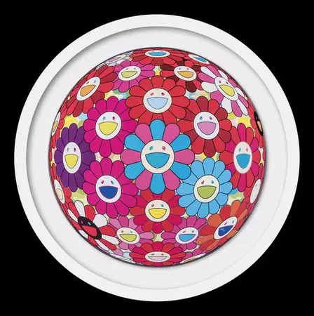 Flower Ball (3D) Blue Red by | Takashi MURAKAMI | buy art online