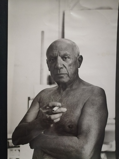 André VILLERS - Fotografie - Picasso à la cigarette
