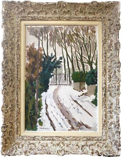 Jules CAVAILLES - 绘画 - Paysage de neige