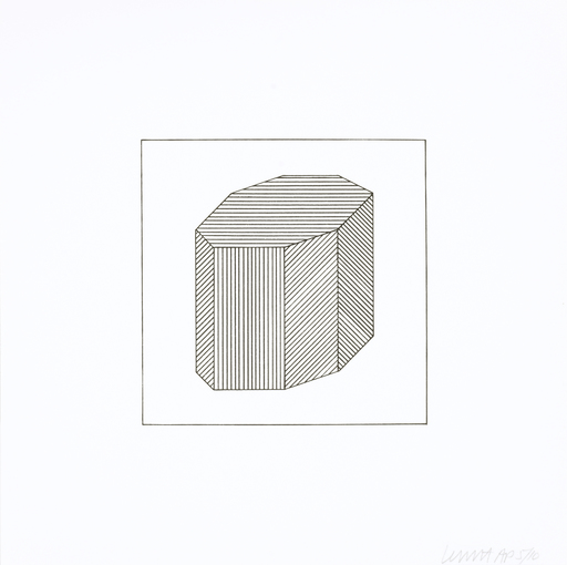 Sol LEWITT - Grabado - Twelve Forms Derived From a Cube 44